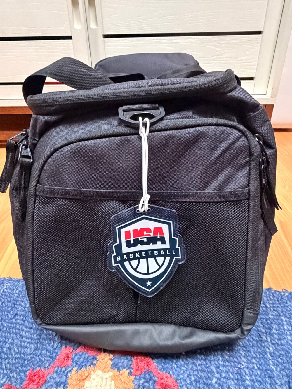 Nike OLYMPIC WNBA Team USA Basketball Hoops Elite Black Duffle Bag Kelsey Plum - Picture 11 of 12